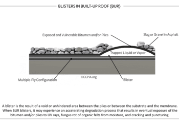 Blisters in Built-Up Roof (BUR)