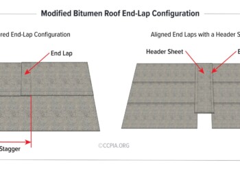 Modified Bitumen Roof End-Lap Configuration