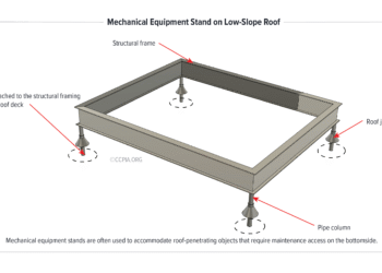 Mechanical Equipment Stand on Low-Slop Roof